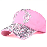 Double Pistol Rhinestone Baseball Cap