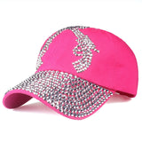 Double Pistol Rhinestone Baseball Cap