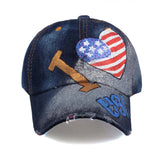 I Love USA Baseball Cap