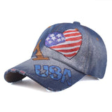 I Love USA Baseball Cap