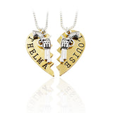 2 Piece THELMA & LOUISE Pendant Necklaces