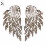 Angel Wings Rhinestone Ear Studs