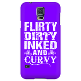 Flirty Dirty Inked And Curvy Cell Phone Case