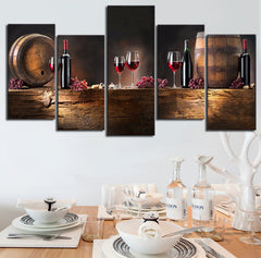 Wine Lovers Canvas Set