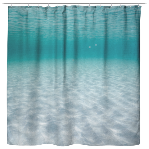 Sea Wavy Sand Shower Curtain